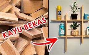 Rak Bunga Dari Kayu Bekas